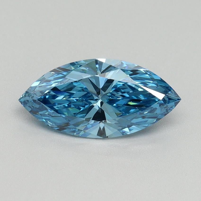1.13 Ct. Fancy Vivid Blue Marquise Lab Grown Diamond