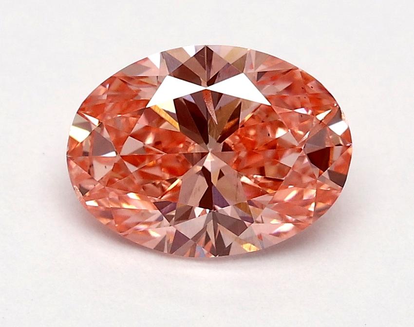 1.00 Ct. Fancy Vivid Pink Oval Lab Grown Diamond
