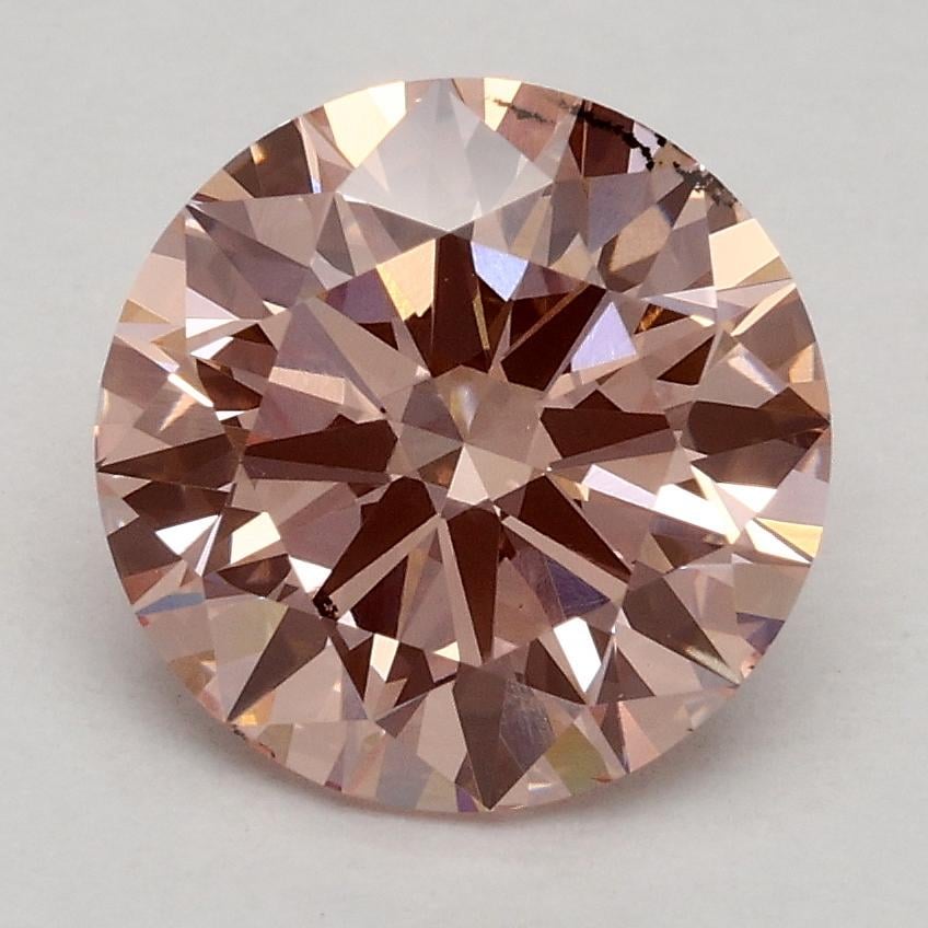 2.00 Ct. Fancy Intense Pink Round Lab Grown Diamond