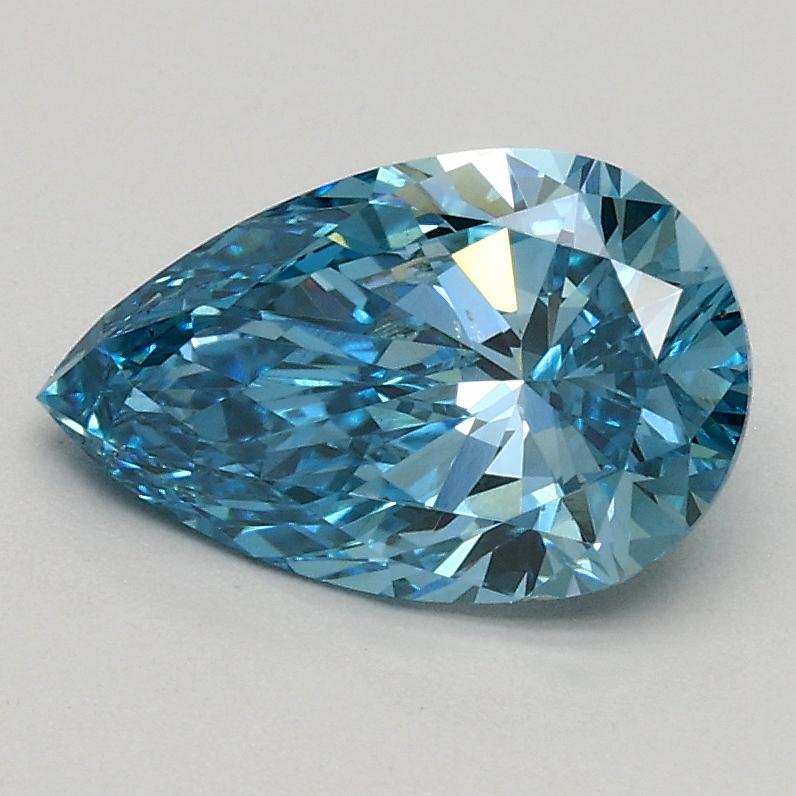 1.00 Ct. Fancy Vivid Blue Pear Lab Grown Diamond