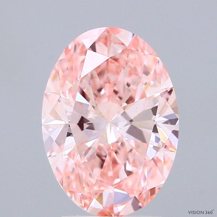 2.00 Ct. Fancy Pink Oval Lab Grown Diamond