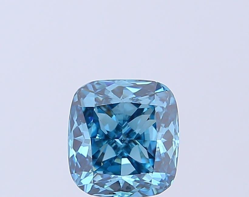 1.60 Ct. Fancy Vivid Blue Cushion Lab Grown Diamond