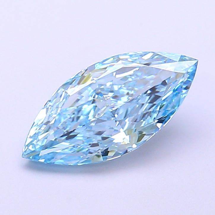 1.54 Ct. Fancy Vivid  Blue Marquise Lab Grown Diamond