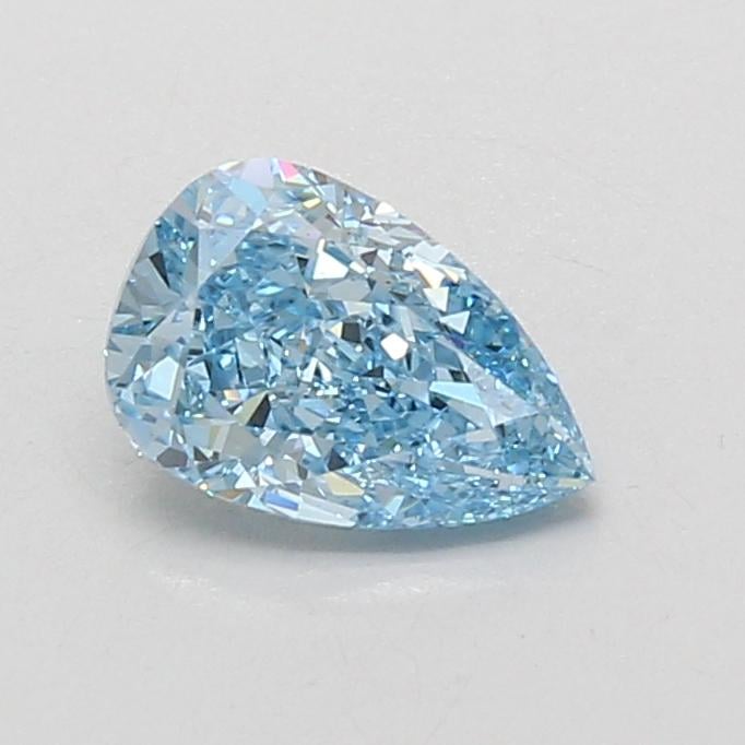 1.09 Ct. Fancy Vivid Blue Pear Lab Grown Diamond