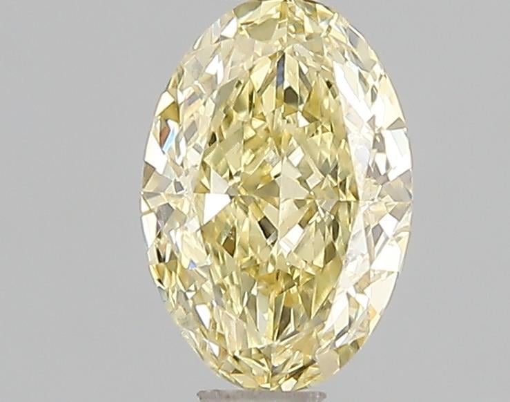 1.10 Ct. Fancy Vivid Yellow Oval Lab Grown Diamond