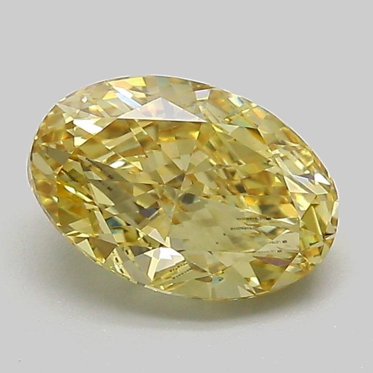 1.51 Ct. Fancy Yellow Oval Lab Grown Diamond