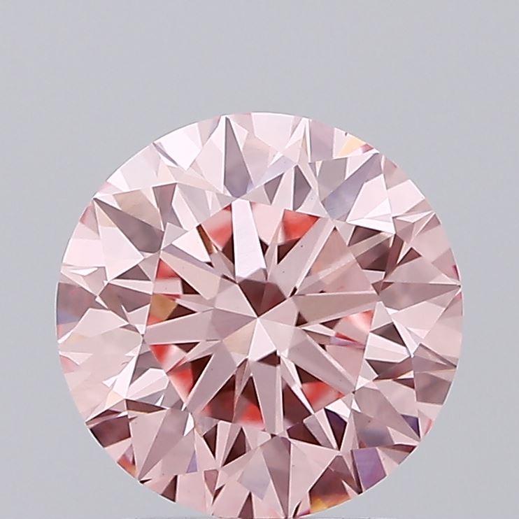 2.14 Ct. Fancy Intense Pink Round Lab Grown Diamond