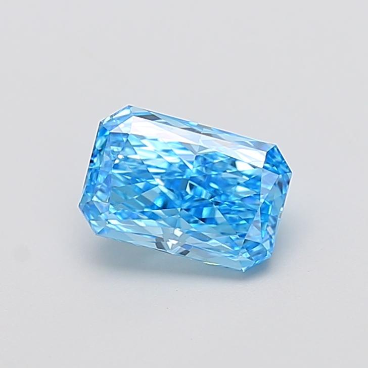 1.54 Ct. Fancy Blue Radiant Lab Grown Diamond