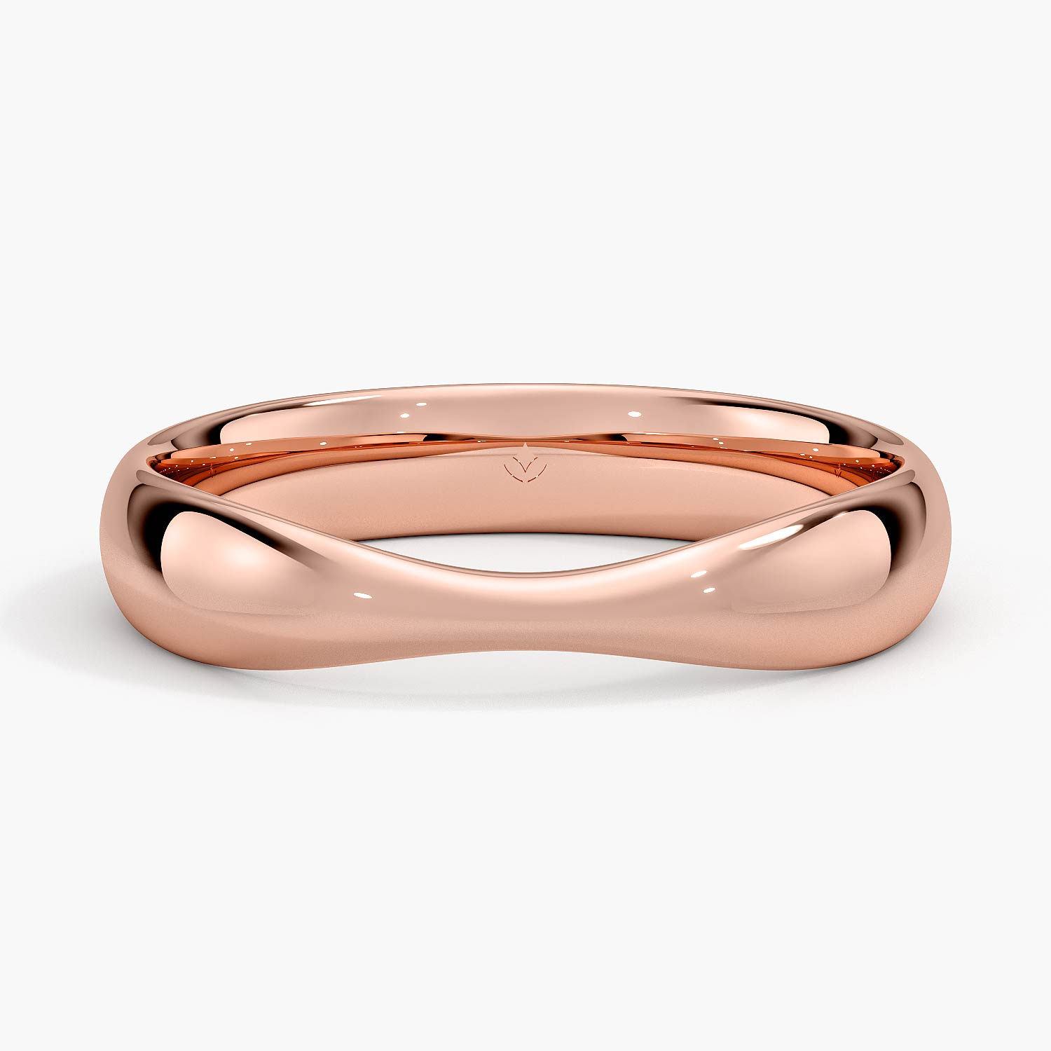 Rose gold diamond engagement ring with surprise diamond details