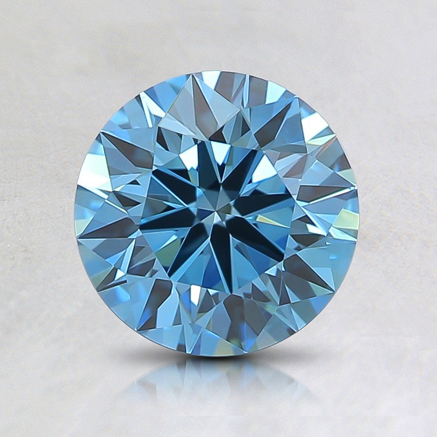 1.01 Ct. Fancy Vivid Blue Round Lab Grown Diamond