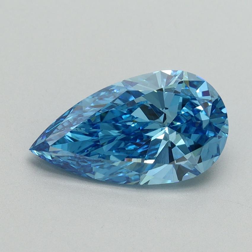 2.01 Ct. Fancy Vivid Blue Pear Lab Grown Diamond