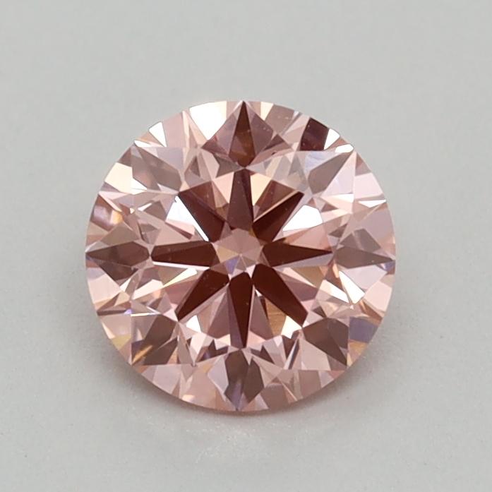0.41 Ct. Fancy Vivid Pink Round Lab Grown Diamond