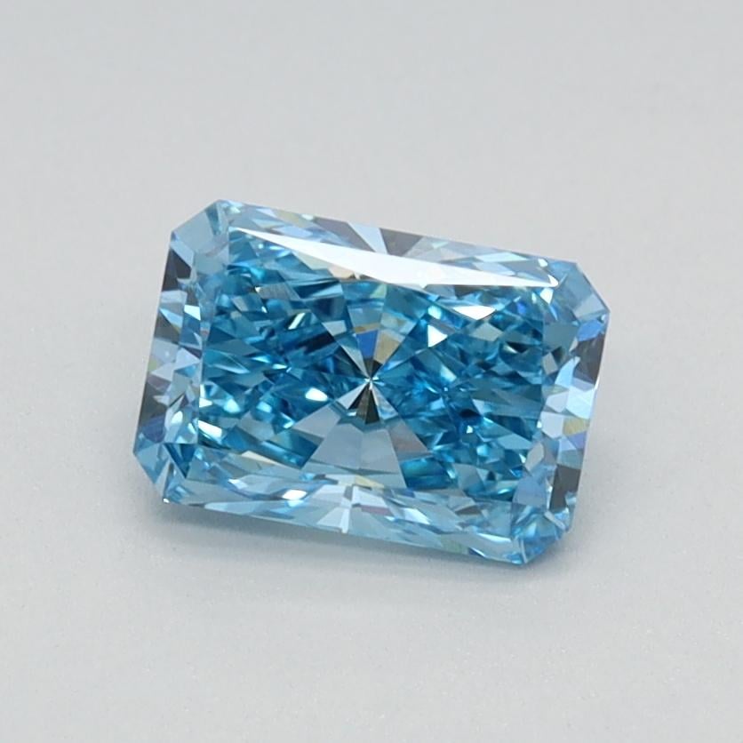 0.74 Ct. Fancy Vivid Blue Radiant Lab Grown Diamond