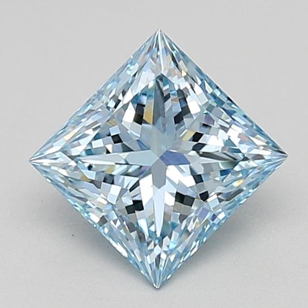 0.97 Ct. Fancy Intense Blue Princess Lab Grown Diamond