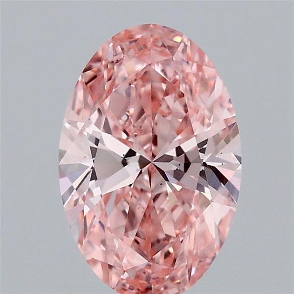 0.95 Ct. Fancy Vivid Pink Oval Lab Grown Diamond