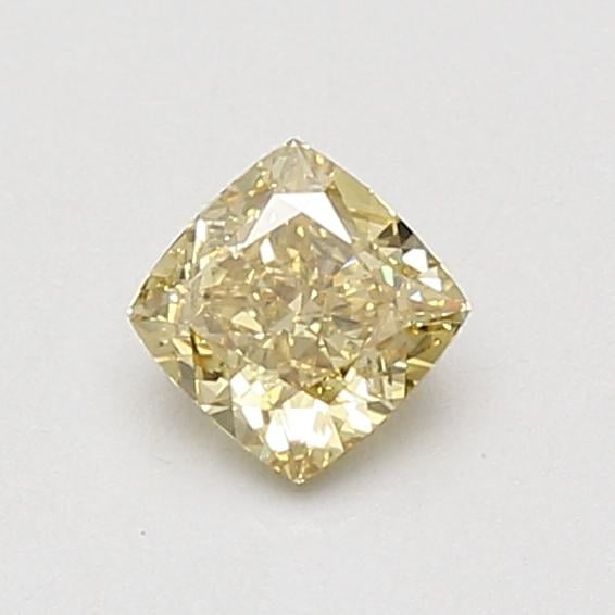 0.52 Ct. Fancy Intense Yellow Cushion Lab Grown Diamond