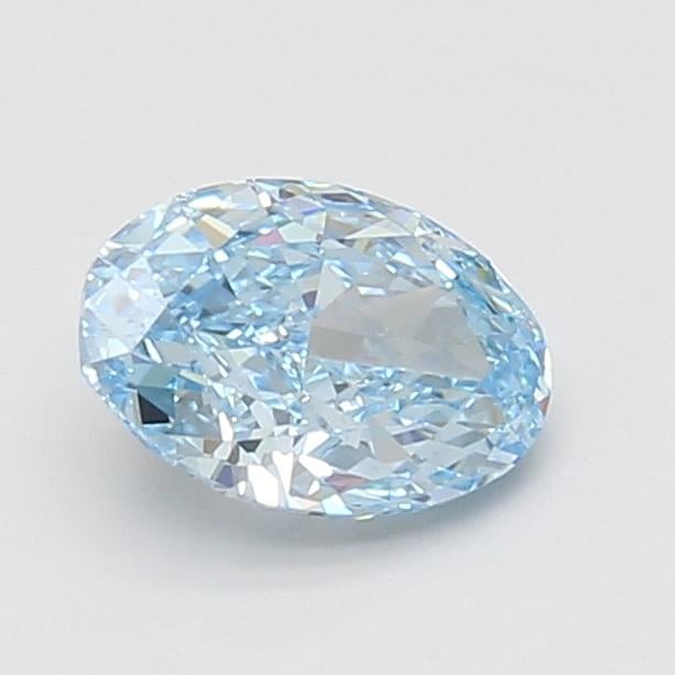 1.07 Ct. Fancy Vivid Blue Oval Lab Grown Diamond