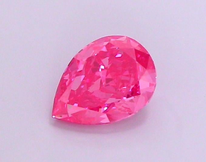 1.21 Ct. Fancy Vivid  Pink Pear Lab Grown Diamond