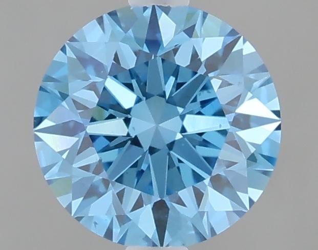 1.08 Ct. Fancy Vivid Blue Round Lab Grown Diamond