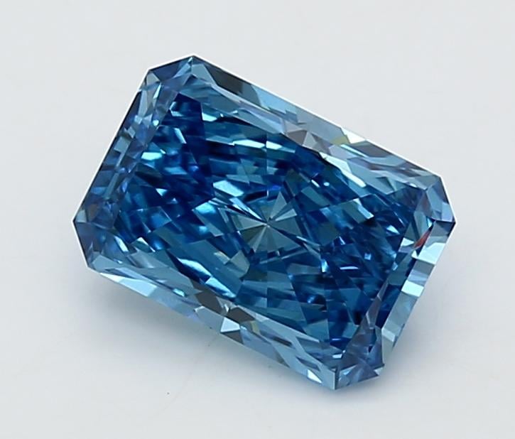 2.02 Ct. Fancy Vivid  Blue Radiant Lab Grown Diamond