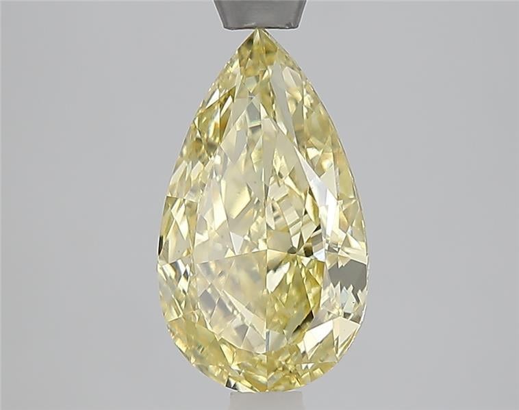 2.01 Ct. Fancy Intense  Yellow Pear Lab Grown Diamond