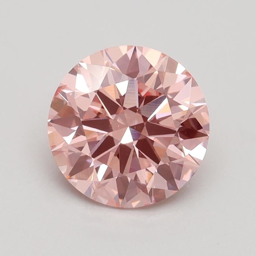 1.54 Ct. Fancy Intense Pink Round Lab Grown Diamond