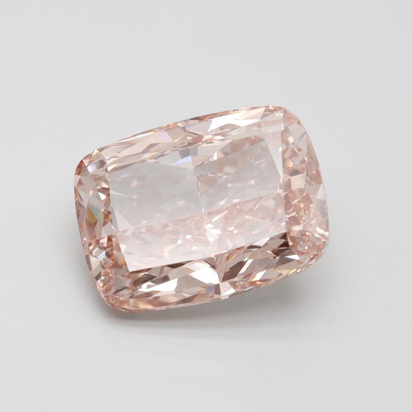 10.05 Ct. Fancy Vivid Pink Cushion Lab Grown Diamond