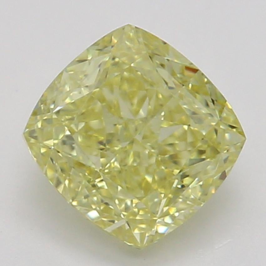 0.70 Ct. Fancy Intense Yellow Cushion Diamond