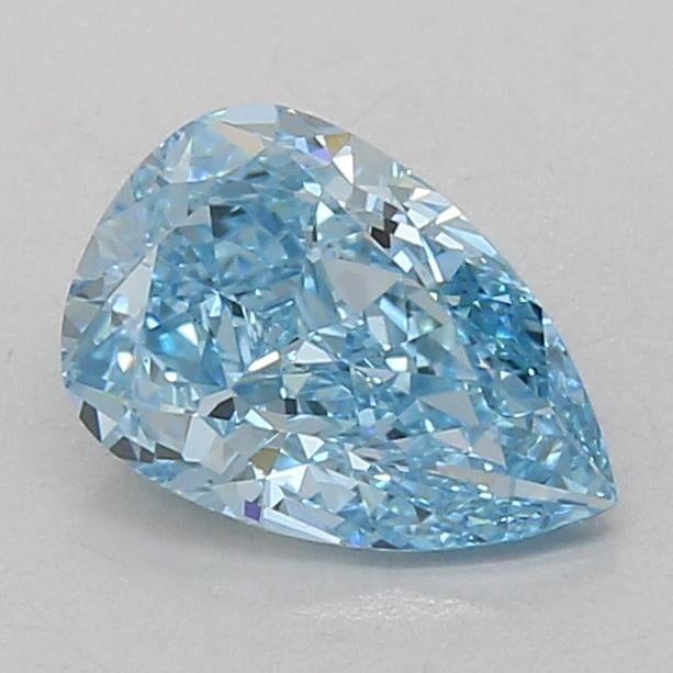 1.52 Ct. Fancy Vivid Blue Pear Lab Grown Diamond