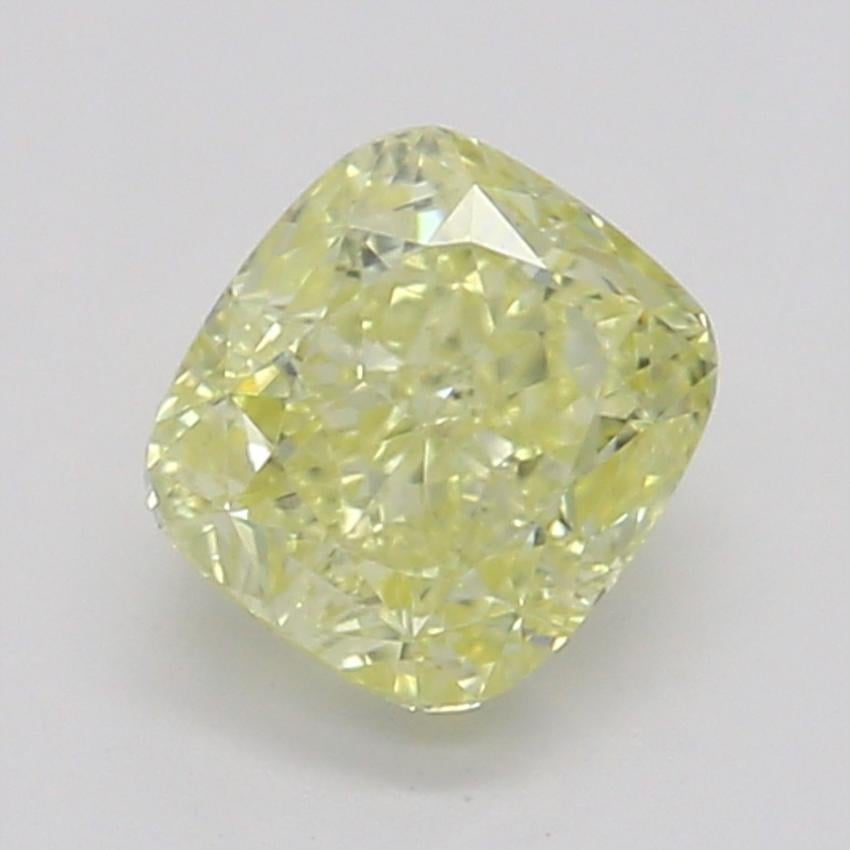 0.41 Ct. Fancy Yellow Cushion Diamond