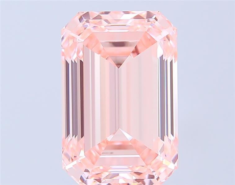 6.01 Ct. Fancy Intense Pink Emerald Lab Grown Diamond