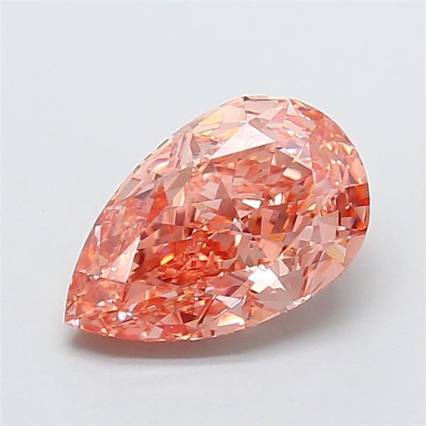 2.50 Ct. Fancy Intense Pink Pear Lab Grown Diamond