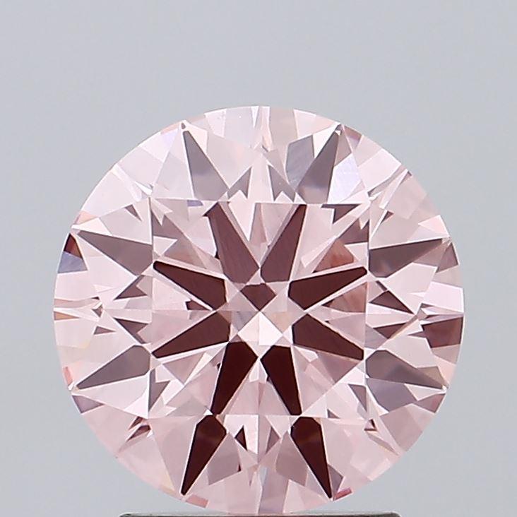 2.28 Ct. Fancy Vivid Pink Round Lab Grown Diamond