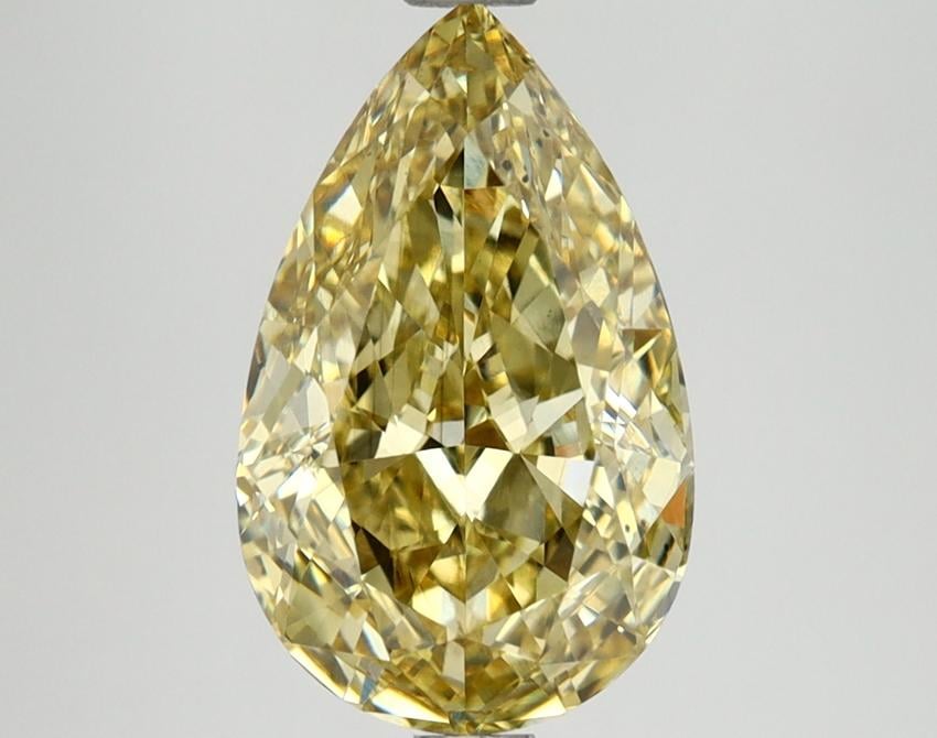2.95 Ct. Fancy Intense Yellow Pear Lab Grown Diamond