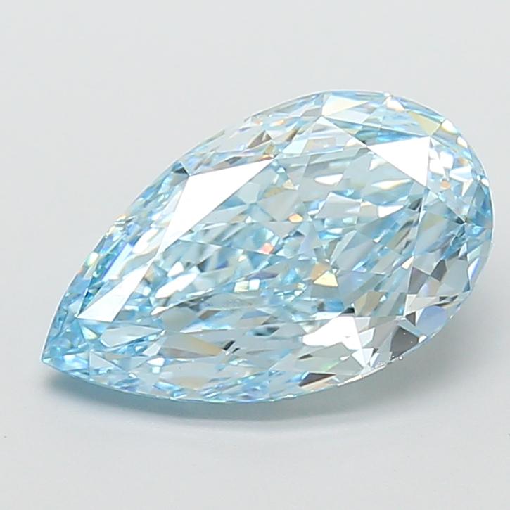 5.03 Ct. Fancy Blue Pear Lab Grown Diamond