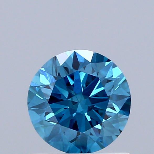 0.93 Ct. Fancy Vivid Blue Round Lab Grown Diamond