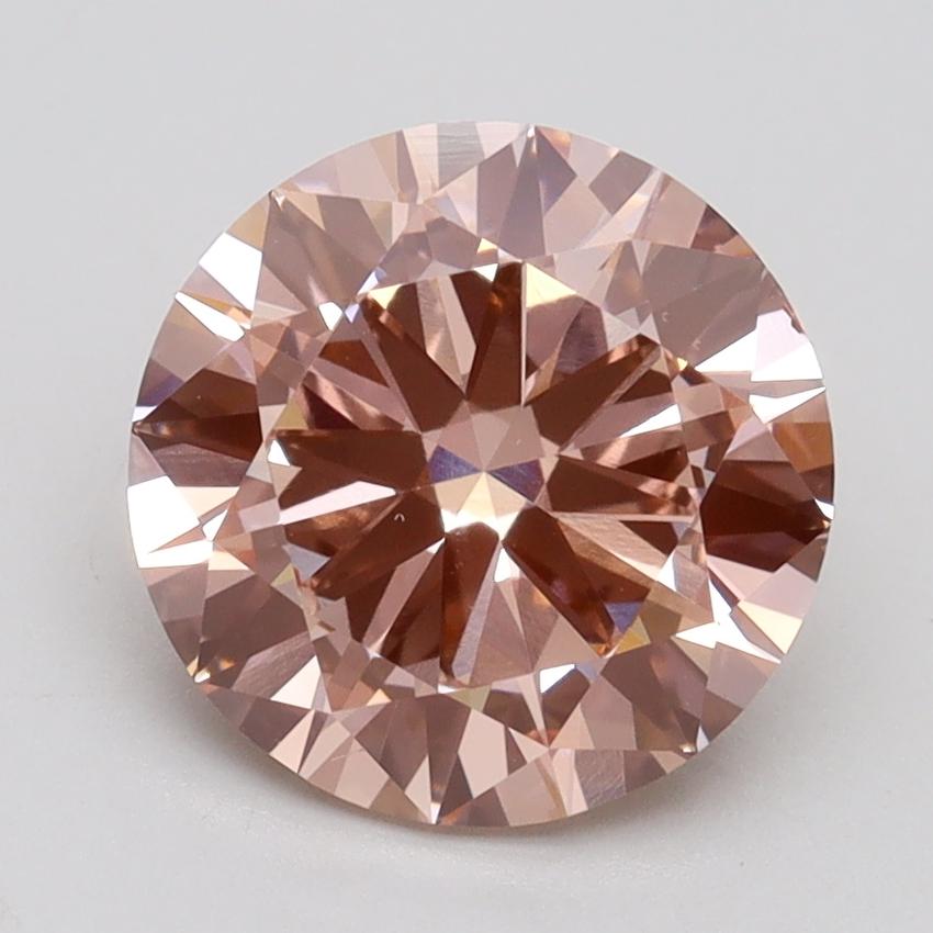 2.50 Ct. Fancy Intense Pink Round Lab Grown Diamond