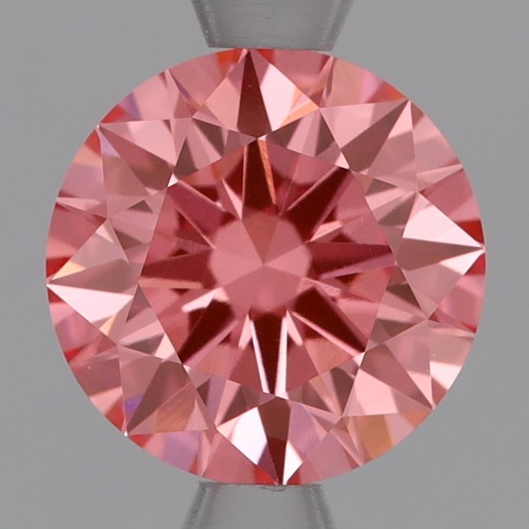 1.09 Ct. Fancy Vivid Pink Round Lab Grown Diamond