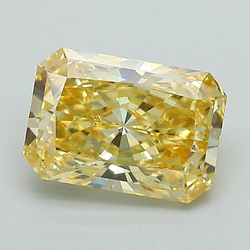 2.02 Ct. Fancy Vivid Yellow Radiant Lab Grown Diamond