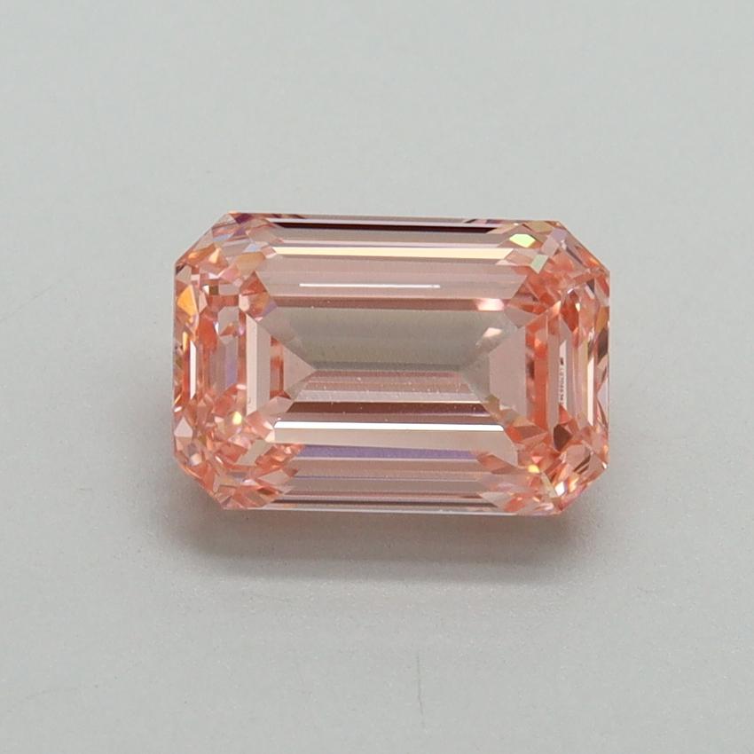 1.53 Ct. Fancy Vivid Pink Emerald Lab Grown Diamond