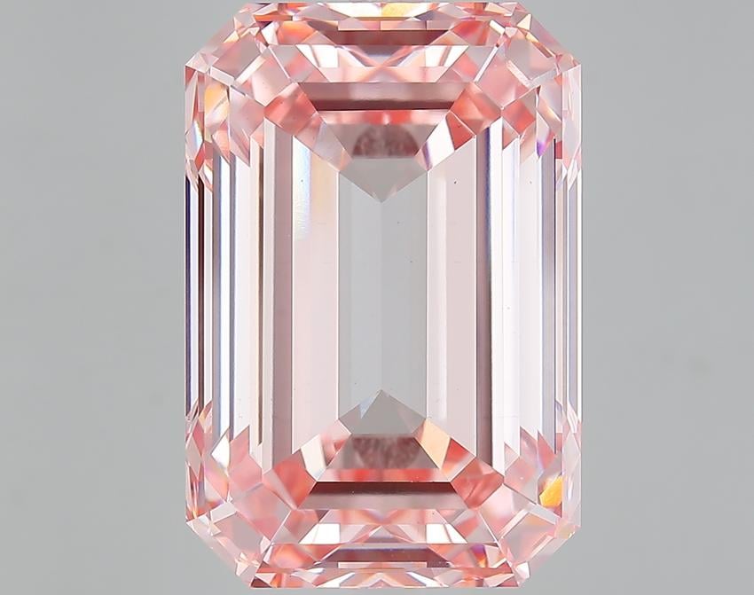 14.41 Ct. Fancy Intense Pink Emerald Lab Grown Diamond