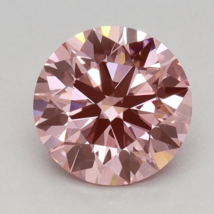 0.96 Ct. Fancy Vivid Pink Round Lab Grown Diamond