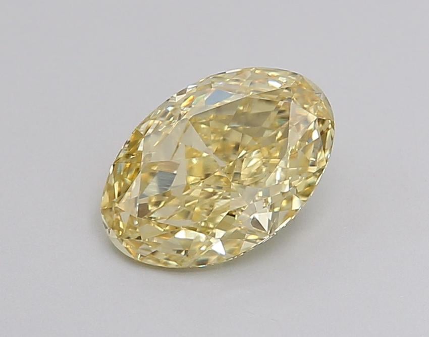 1.16 Ct. Fancy Intense  Yellow Oval Lab Grown Diamond