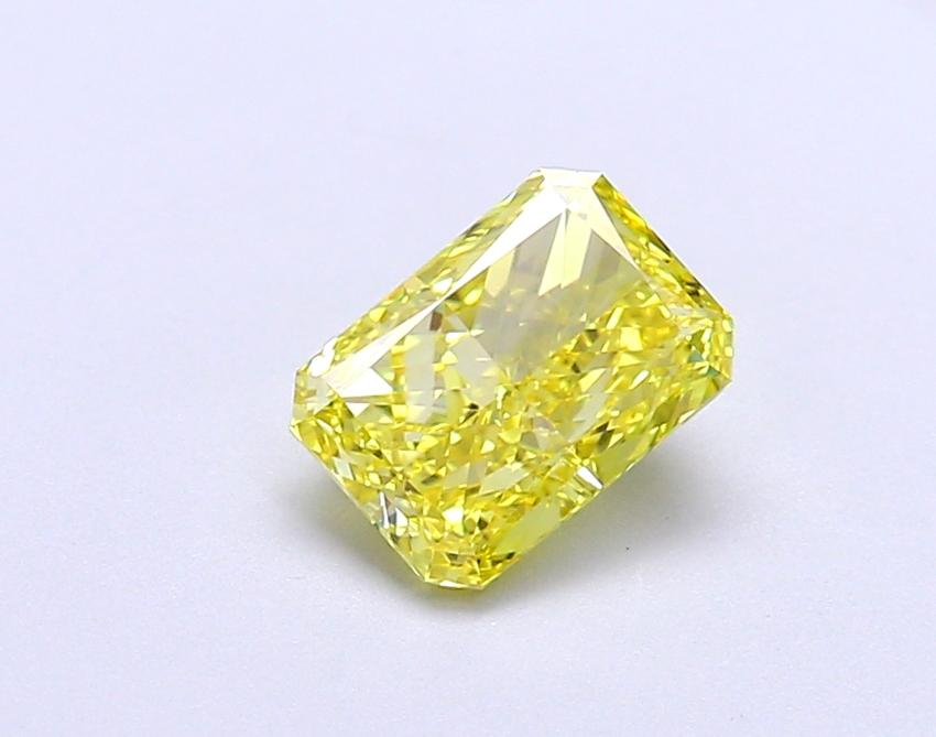 1.03 Ct. Fancy Vivid Yellow Radiant Lab Grown Diamond