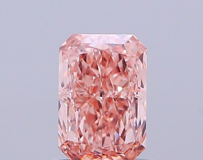 1.04 Ct. Fancy Intense Brownish Pink Radiant Lab Grown Diamond