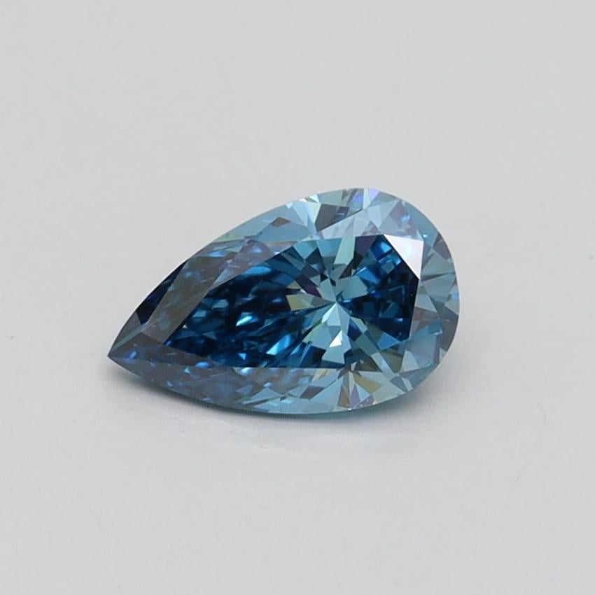 0.50 Ct. Fancy Vivid Blue Pear Lab Grown Diamond