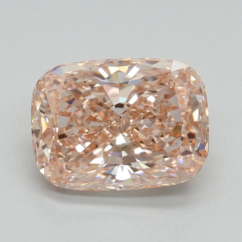 2.09 Ct. Fancy Intense Pink Cushion Lab Grown Diamond