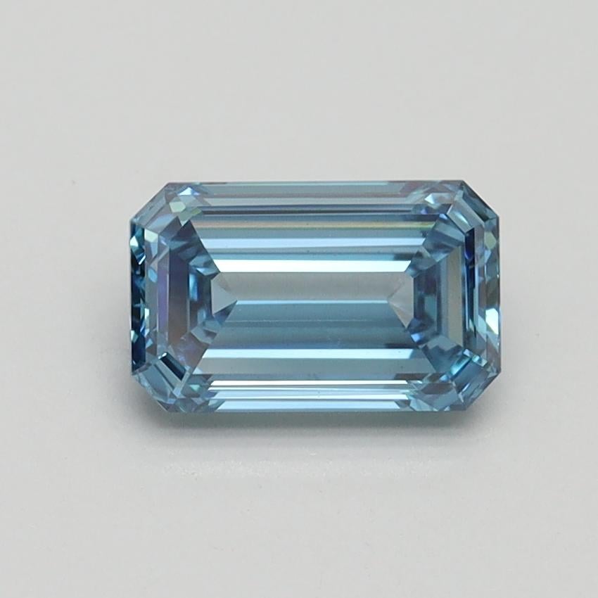 1.02 Ct. Fancy Vivid Blue Emerald Lab Grown Diamond