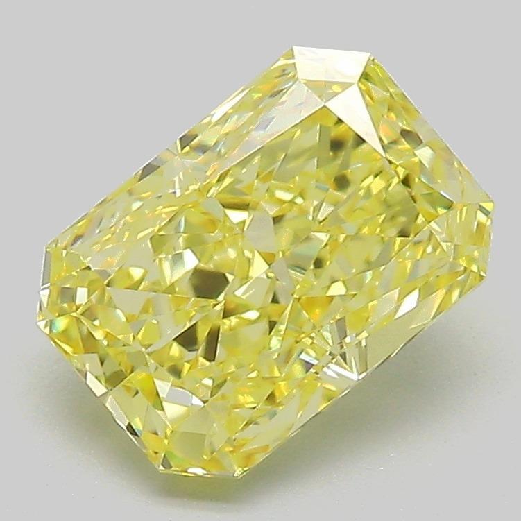 2.09 Ct. Fancy Vivid Yellow Radiant Lab Grown Diamond