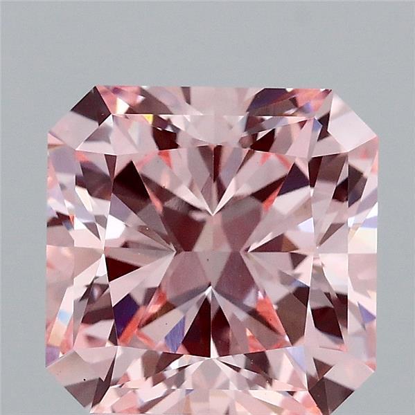 3.01 Ct. Fancy Intense  Pink Radiant Lab Grown Diamond
